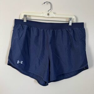 NWT Under Armour Navy Blue Running Shorts - size XL